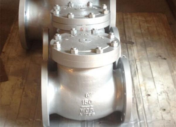 Quality Bolted Cover Cast Stainless Steel Swing Check Valve API 6D ANSI B 16.25 CN7M Alloy 20 for sale
