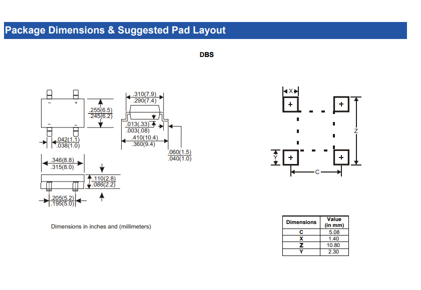 1A Surface Mount Bridge Rectifier DB101S-DB107S Series | AC-DC Power Conversion Component & PCBA Solution Support