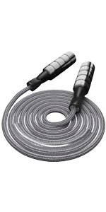 Skipping Rope with Ball Bearings Rapid Speed Jump Rope Cable and 6”Memory Foam Handles Ideal for Aerobic Exercise