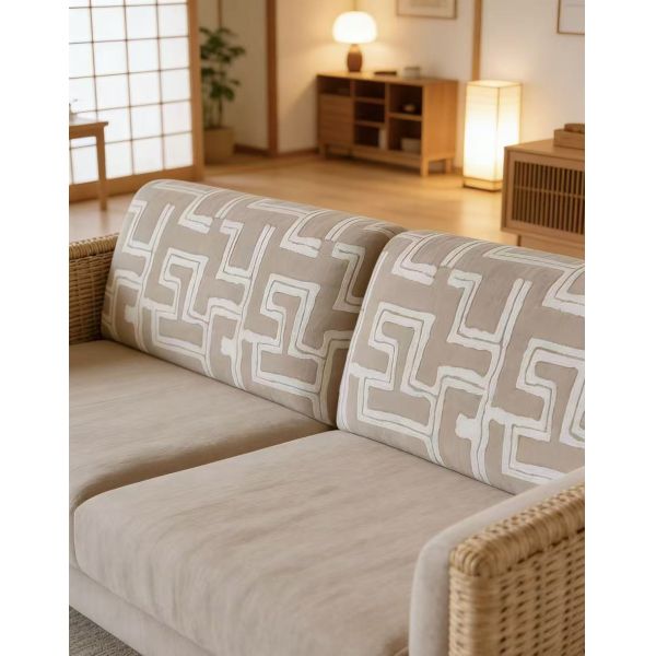 450GSM polyester Geometry Woven Jacquard Sofa Fabric For Home Decoration