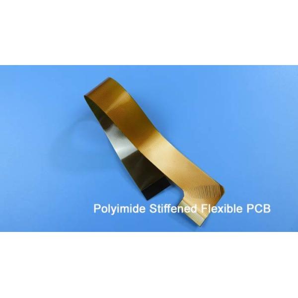 2 Layer Flexible PCB Built On Polyimide with Stiffener On the Tail for Tablet Computer Battery