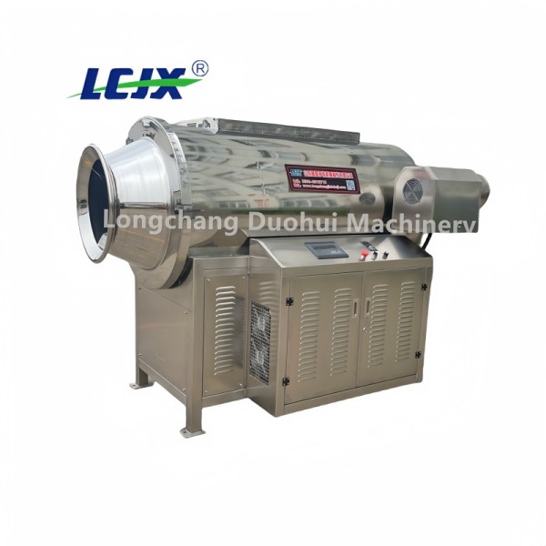 Drum Type Cocoa Bean Roaster Machine Easy Clean Adjustable Temperature