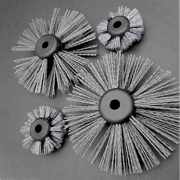 High Performance Nylon Carbon Abrasive Brush For Pipe Maintenance 32 - 300mm Diameter