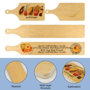 Wholesale Wood Sublimation Cutting Board Blank Custom Logo Sublimation Cheese Pizza Boards from china suppliers