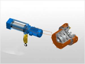 Wholesale electric wire rope hoist gearbox with Load capacity (1/2 rope) 0.5 ton from china suppliers