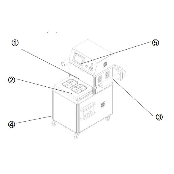 Floor Type Modified Atmosphere Packaging Machine vacuum Chamber Food Sealer