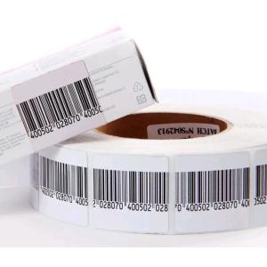 Wholesale ABNM EAS RF soft label with barcode for supermarket and retail store from china suppliers