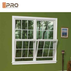 Wholesale Air Proof Horizontal Sash Window , Grill Design Aluminum Double Hung Windows from china suppliers