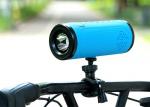 Red / Blue LED Lamp Bluetooth Speaker 10 Meter Transmission For Outdoor Riding