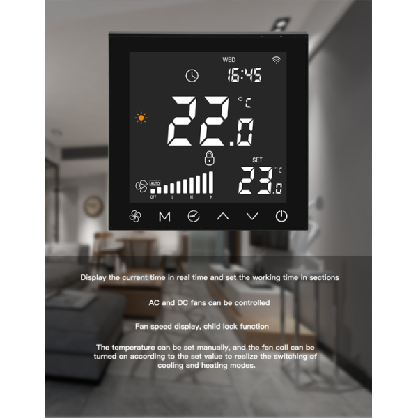 Intelligent Temperature Controller FCU & Floor Heating Thermostat For HVAC Comfort Management
