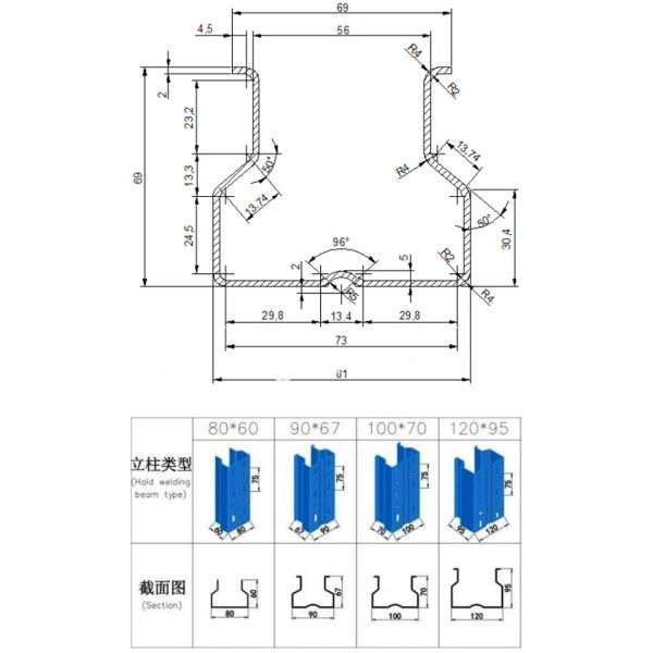 Three Piece Knife Rollformer Hydraulic Cutting Semi Automatic