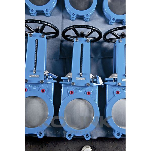 Uni-directional Knife Gate Valve Wafer Type Replaceable Seat
