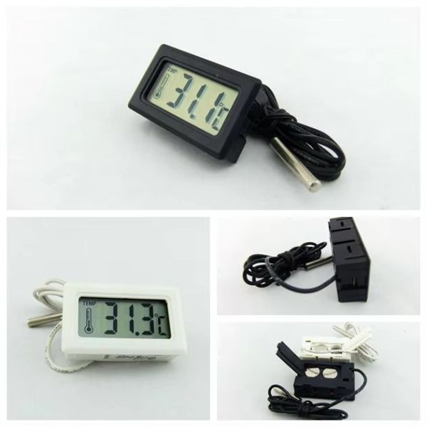 TL8009A Indoor Outdoor Mini Digital Temperature Gauge With Meter Sensor Wire Digital Thermometer