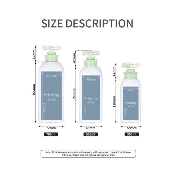 Empty Luxury Square Spray Lotion Bottle White Refillable Plastic Bottle