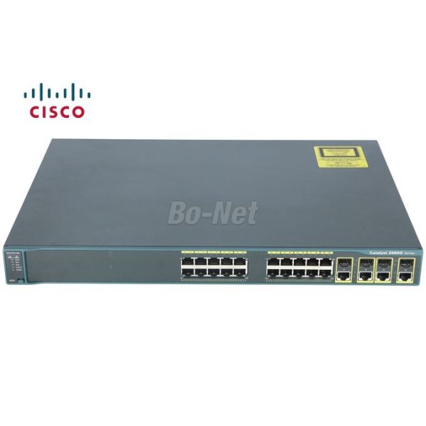 Fast Ethernet Used Cisco Switches WS-C2960+24TC-L 2960 Plus 24 10/100 2 X 1G SFP