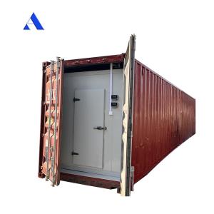 Wholesale R134a/R404A Refrigerant 12m Length 60 cbm 40ft Refrigerated Reefer Container Cold Room Storage Durable Aluminum T-Bar Floor from china suppliers