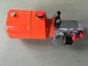 China Orange 6L Steel Tank DC Compact Hydraulic Power Unit for Dump Trailer on sale