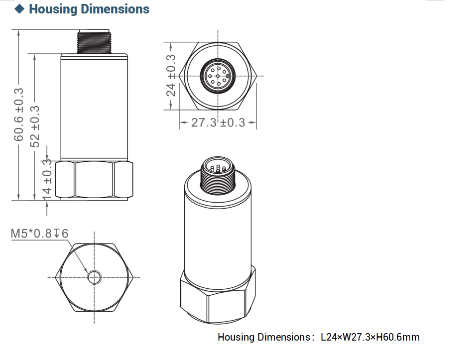 HFA360 High Frequency Ethernet Triaxial Vibration Sensor Bandwidth 10kHz for industrial pumps