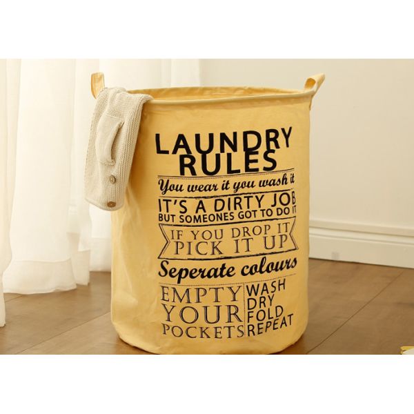 Foldable washing laundry clothes basket toy storage bag large box customizable laundry today rules