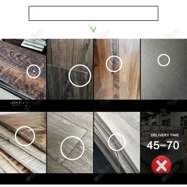 Customized Waterproof SPC Vinyl Flooring Interlock Floor and Click Lock Installation