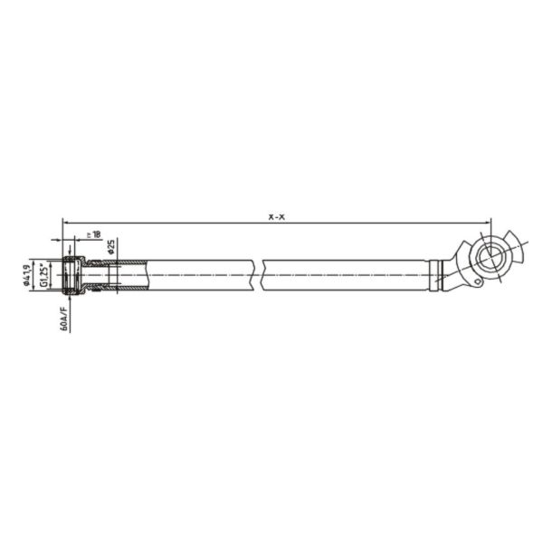 11MPA Railway Braking System Hose Connector UIC Standard Electrophoretic Coated