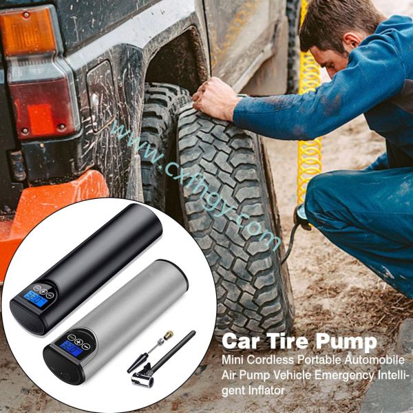 Cxfhgy 2000mAh Battery Air Compressor Car Portable Compresor Automatic Automobile Compressor LCD Screen Boat Pump De Ai