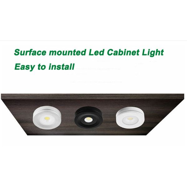 Surface Mounted 3W Mini Led Cabinet Light Dimmable IP65 Showcase TV Kitchen Cabinet Spotlights Lighting Fixture Led Lamp