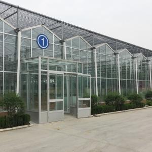 Wholesale Vegetable Fruits Flowers Glass Agriculture Greenhouse with Inside Outside Shading from china suppliers