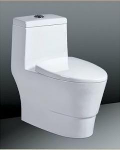 China One-Piece Ceramic Toilet Sanitary Ware , Floor Mounted Toilet on sale