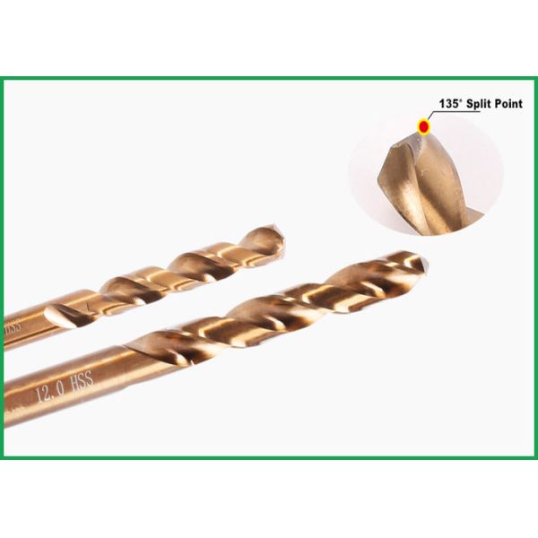 Amber Finished Flat Wood Drill Bit , Parallel Shank Circular Drill Bit