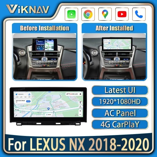 Viknav Car Radio For LEXUS NX (2018-2020)12.3 inch Touch Screen Wireless Carplay