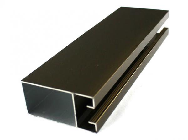 Quality Bronze Anodized Aluminum Profiles Trailer Doors Windows Frame T5 6063 Corrosion Resistant for sale