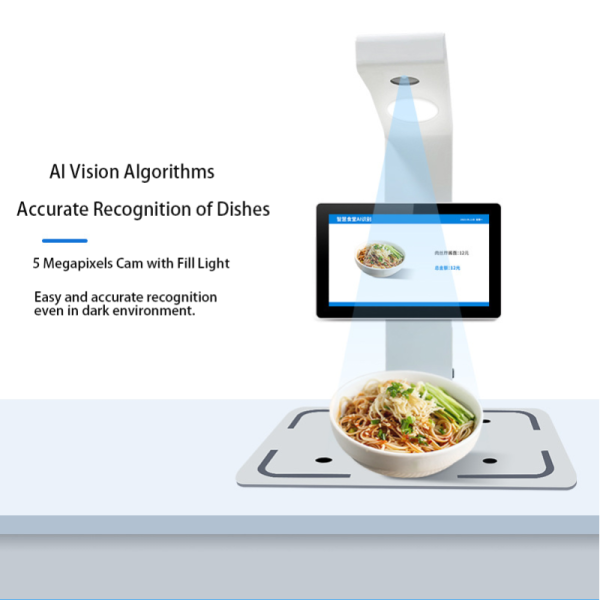 New Arrival Smart Restaurant Self-Service Check Out Kiosk with Dish Recognition Camera Service Equipment