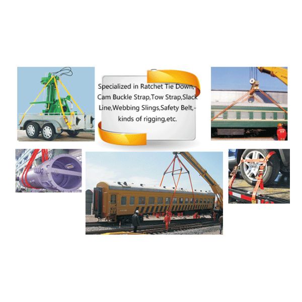 50T Heavy Duty Polyester Lifting Sling Endless Round Sling For Port Loading Unloading