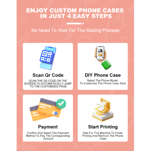 Custom Phone Case Automatic Printer Vending Machine Self-service Phone Case Vending Machine With Credit Card Payment System