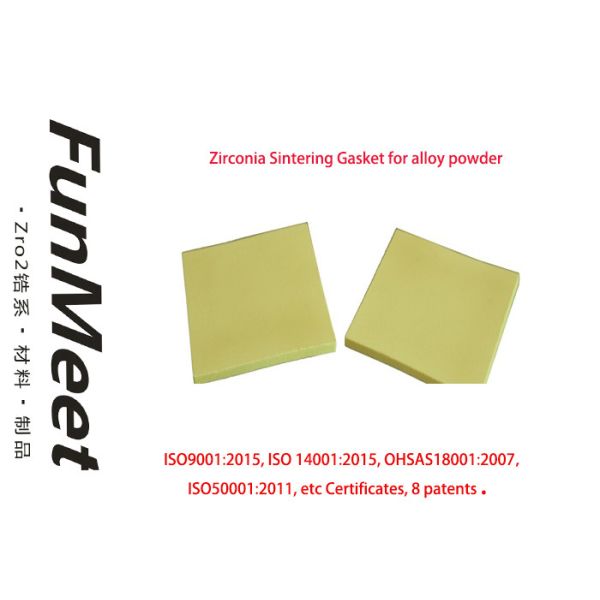 High Temp Zirconia Substrate In Electronics 5.4g/cm3 Density For Alloy Powder