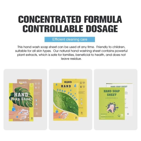 Customizable Hand Soap Sheets Versatile Portable Disposable Soap Paper