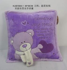 Wholesale Lavender Bear Square Soft Cushion With Sachet S1 from china suppliers