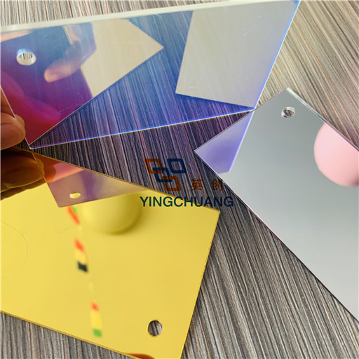 wholesale high reflective 1mm 2mm 3mm gold color pmma material wall acrylic mirror sheet