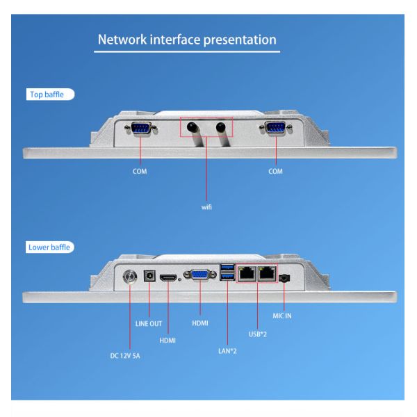 11.6 Inch Industrial Equipment Control Mainframe Device Control System Touch Intelligent Operation Industrial Panel PC