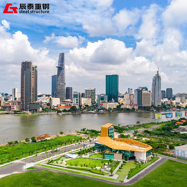 Galvanized Steel Structure Construction 1000 Tons For Showroom Office