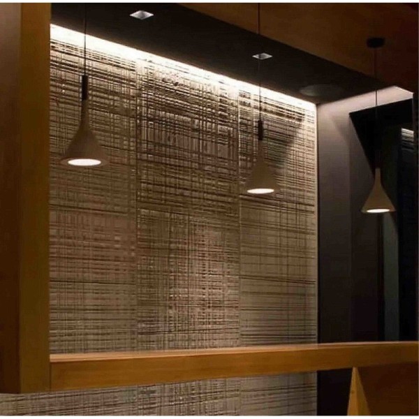 Simulated Carve Wood Grain Flexible Stone Wall Panel Random Shape Easy Paste For Project Decor