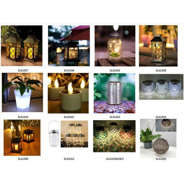 Wireless Outdoor Decorative Solar Lanterns IP44 0.06W Warm White