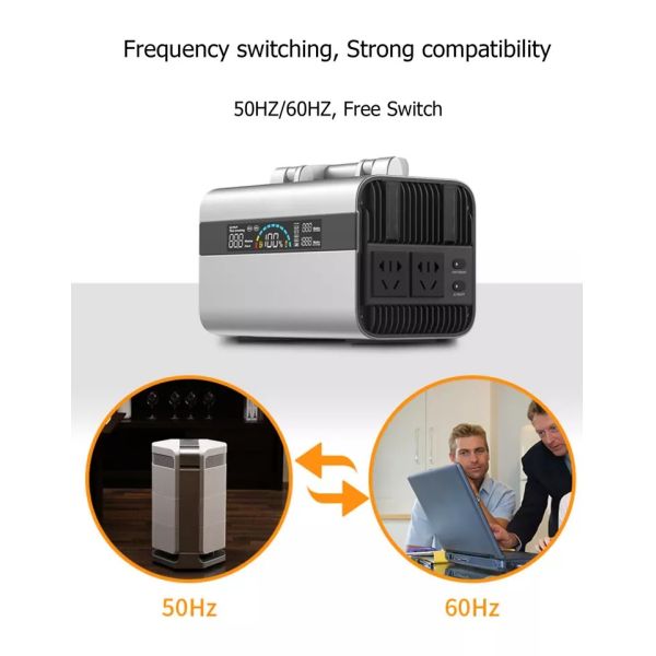 Wireless Phone Rechargeable Lithium Battery 300w 600w 1000w Portable Solar Generator UPS Power Station