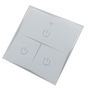 Tuya App Remote Control 3 Gang Wifi Light Switch With Time Scheduling Function