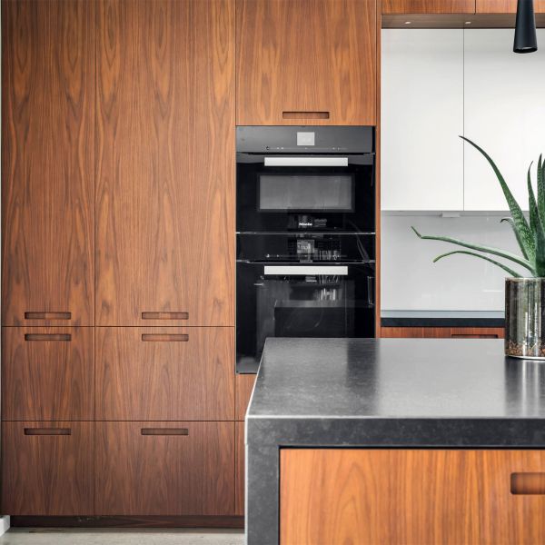 Complete Modern Kitchen Matt Small Wood Cabinet Handless