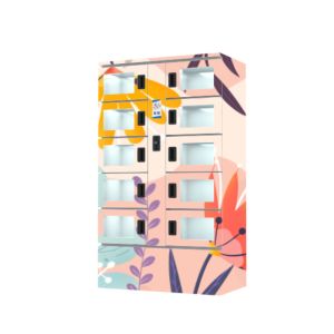 24 Hours Refrigerated Locker Self Service Smart Cabinet Transparent