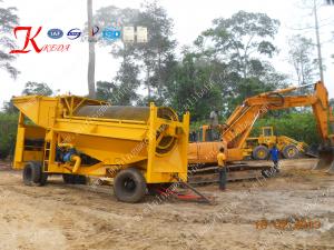 China 50TPH Alluvial Gold Panning Machine Mobile Gold Mining Equipment Gold Panning Kit on sale