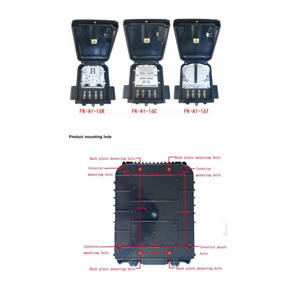 Outdoor 16 Port Waterproof FTTH Terminal Box Fiber Splitter Distribution Box