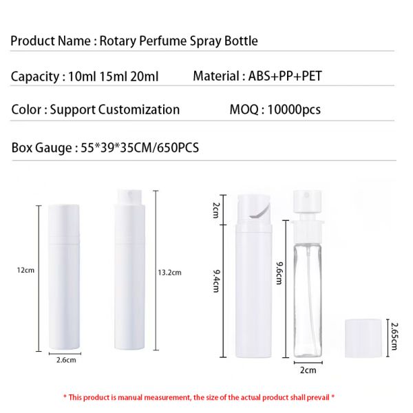 Customized 10ml 15ml &20ml Twist Portable Perfume Pen Empty Container